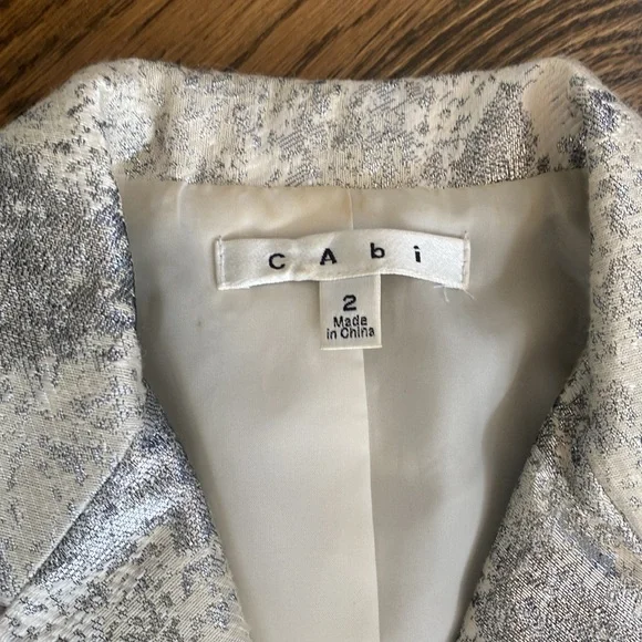 CAbi chalet silver and cream blazer - Picture 3 of 5